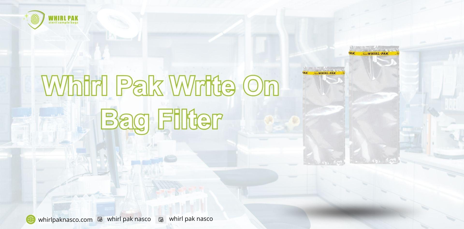 Whirl Pak Write On Bag Filter